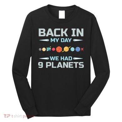 Solar System Astronaut Planets Spaceman Space Dwarf Long Sleeve Shirt