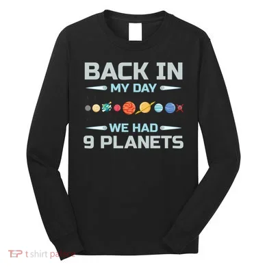 Solar System Astronaut Planets Spaceman Space Dwarf Long Sleeve Shirt