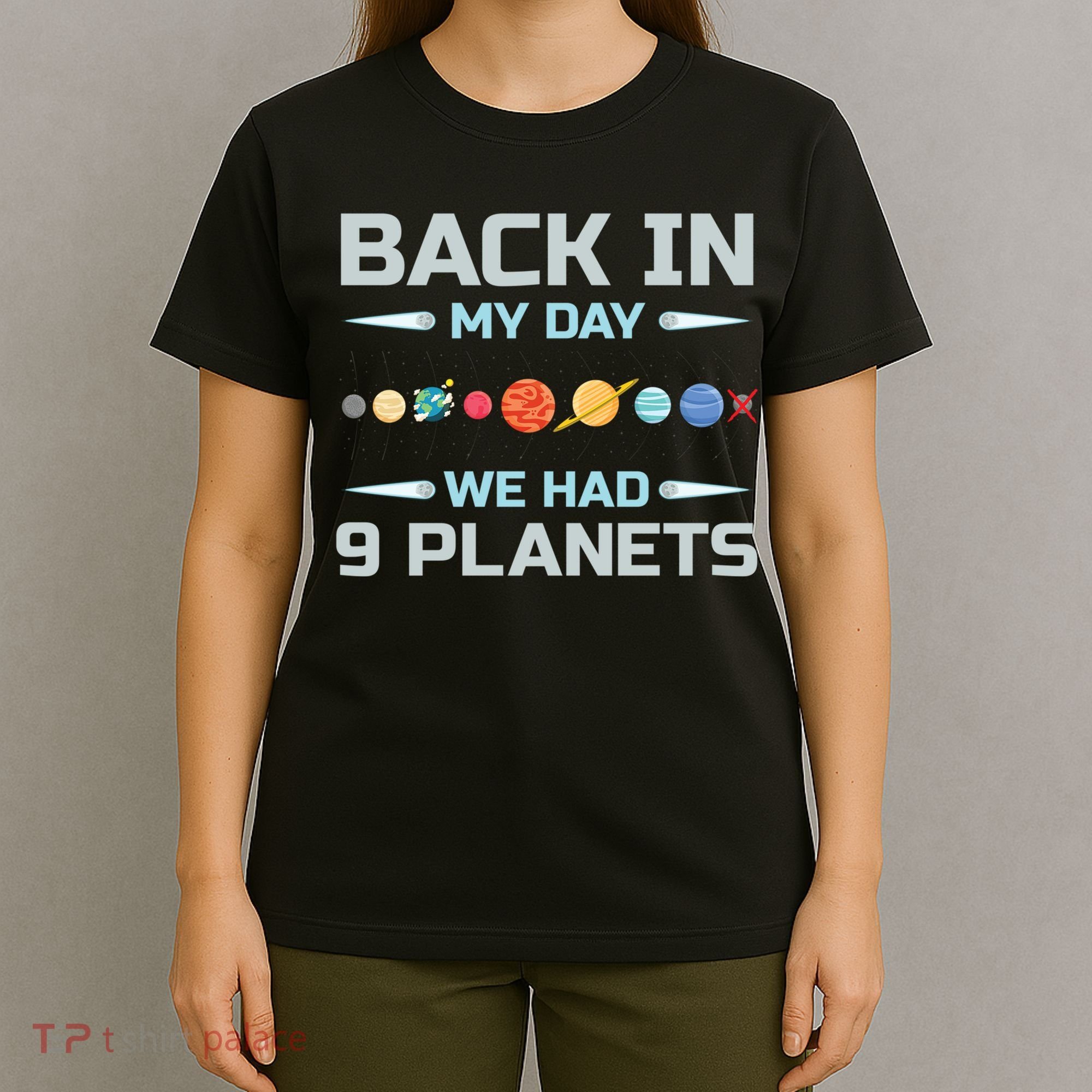 Solar System Astronaut Planets Spaceman Space Dwarf T-Shirt