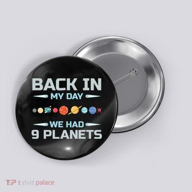 Solar System Astronaut Planets Spaceman Space Dwarf Button