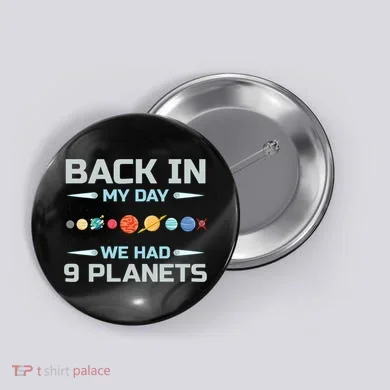 Solar System Astronaut Planets Spaceman Space Dwarf Button