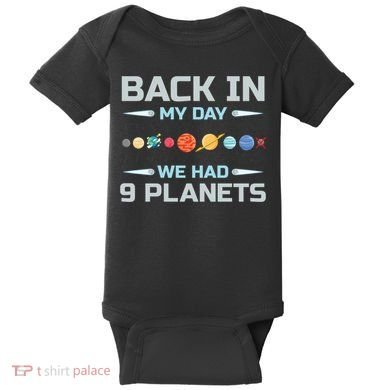 Solar System Astronaut Planets Spaceman Space Dwarf Baby Bodysuit
