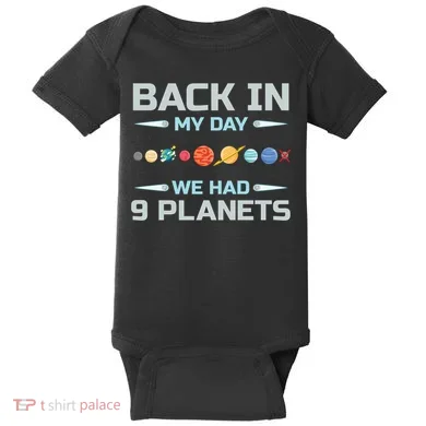 Solar System Astronaut Planets Spaceman Space Dwarf Baby Bodysuit