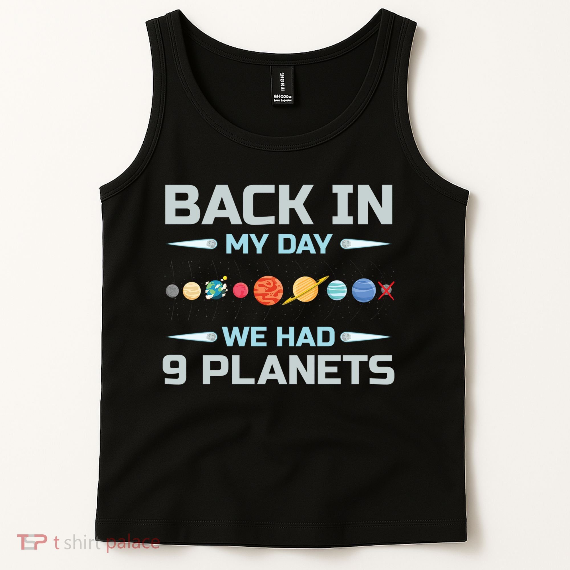 Solar System Astronaut Planets Spaceman Space Dwarf Tank Top