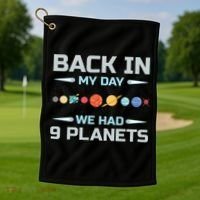 Solar System Astronaut Planets Spaceman Space Dwarf Golf Towel thumb 1