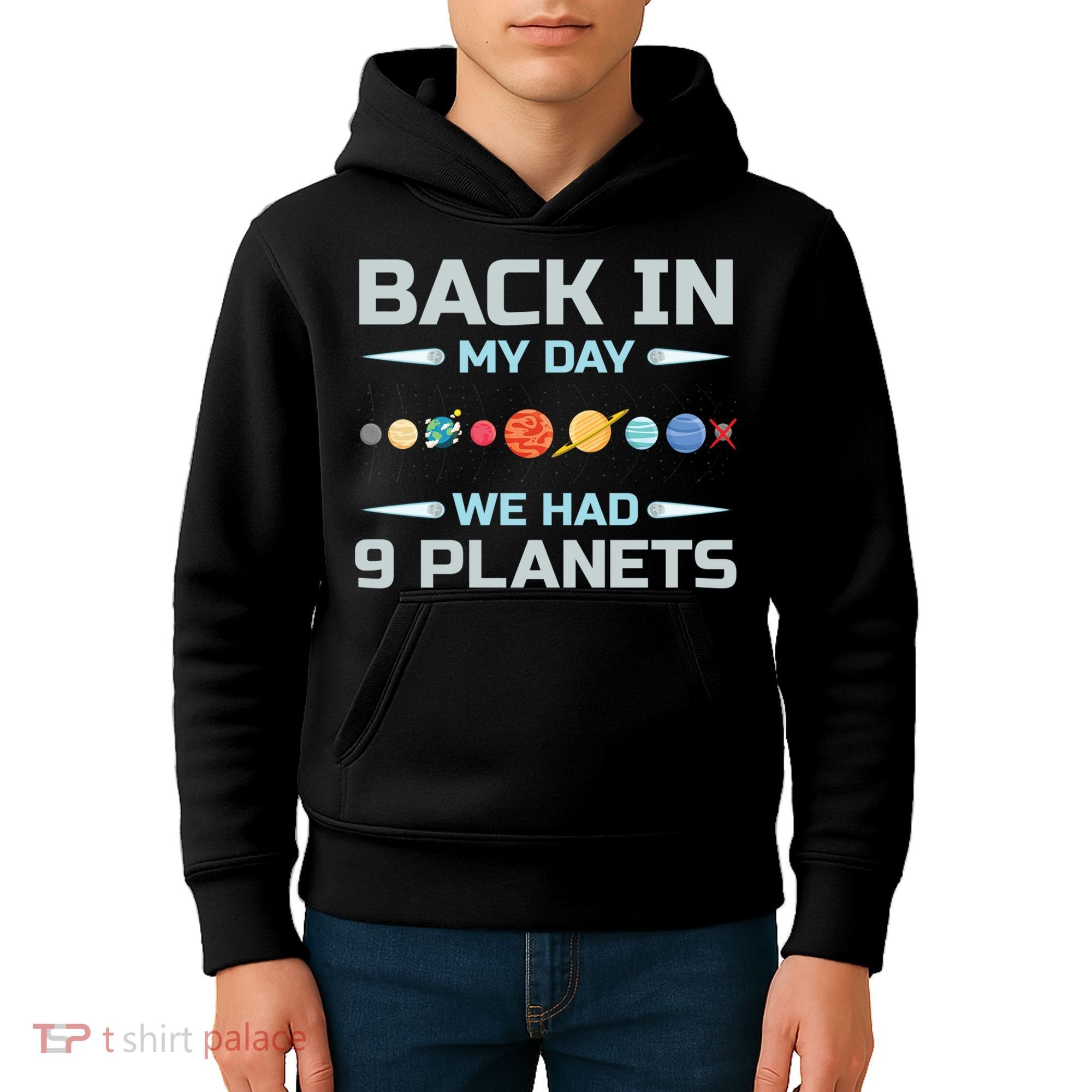 Solar System Astronaut Planets Spaceman Space Dwarf Kids Hoodie