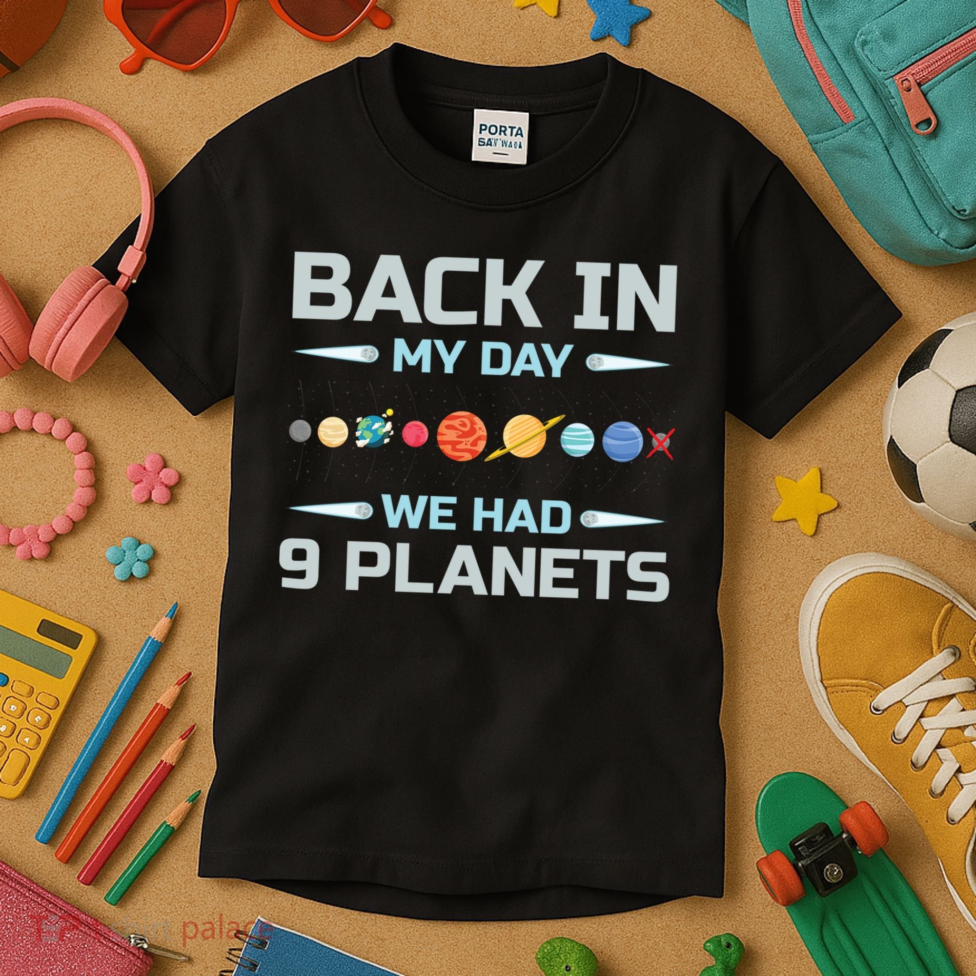 Solar System Astronaut Planets Spaceman Space Dwarf Kids T-Shirt