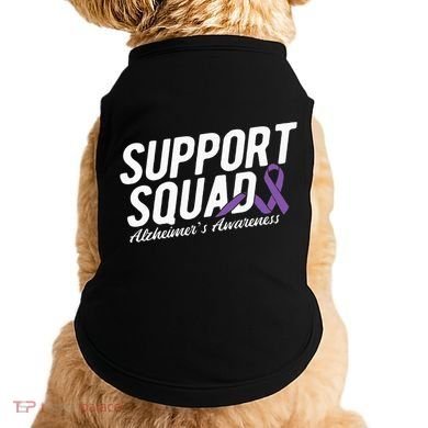 Support Squad Alzheimers Awareness Doggie Tank