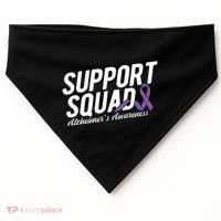 Support Squad Alzheimers Awareness USA-Made Doggie Bandana thumb 0