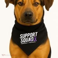 Support Squad Alzheimers Awareness USA-Made Doggie Bandana thumb 1