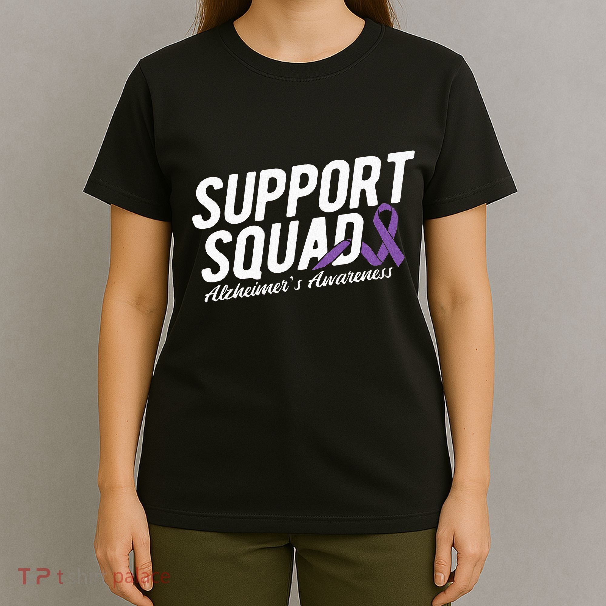 Support Squad Alzheimers Awareness T-Shirt