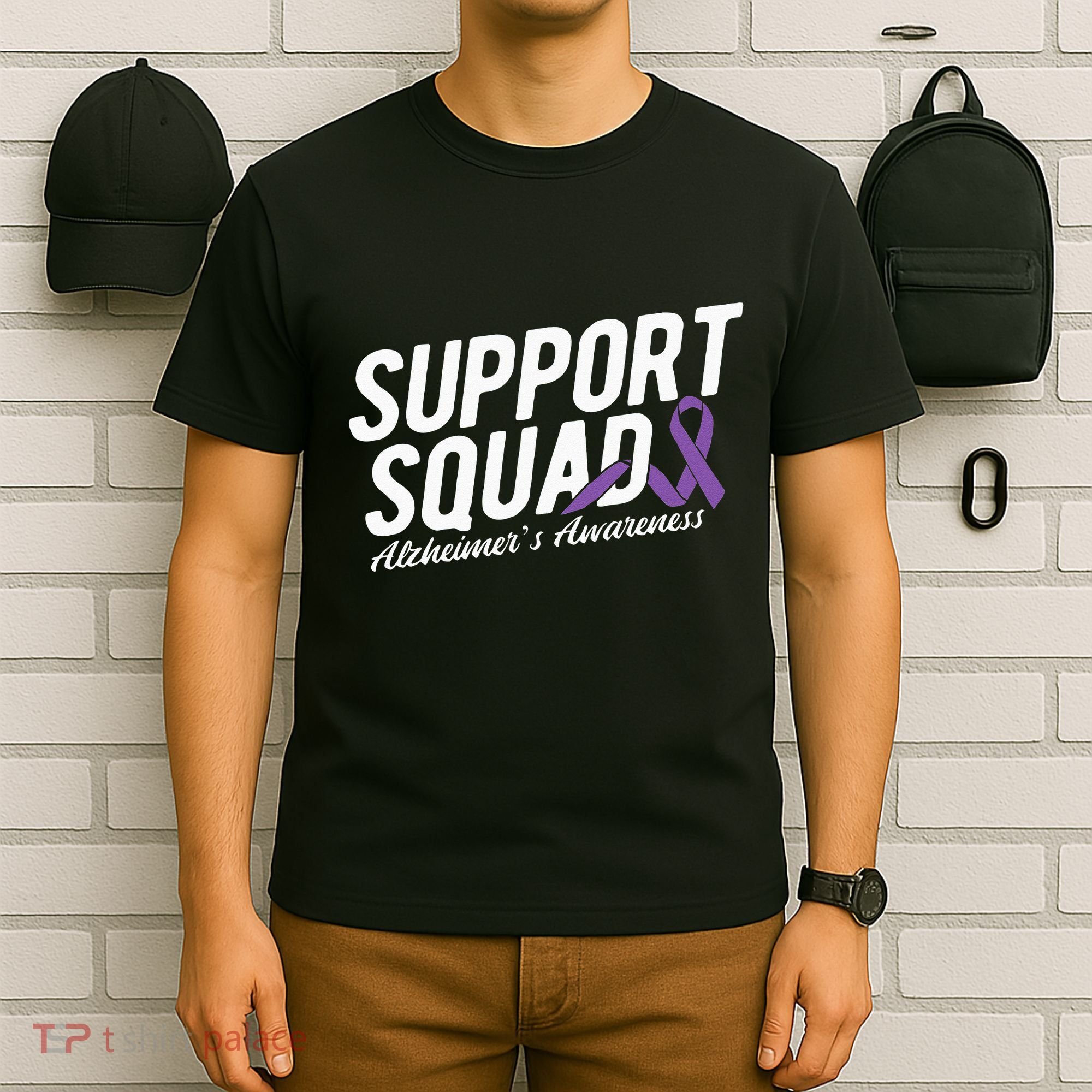 Support Squad Alzheimers Awareness T-Shirt