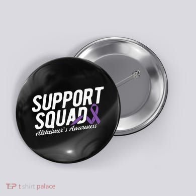 Support Squad Alzheimers Awareness Button