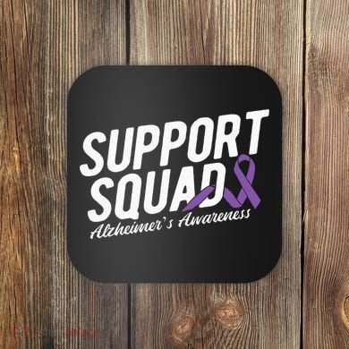 Support Squad Alzheimers Awareness Coaster