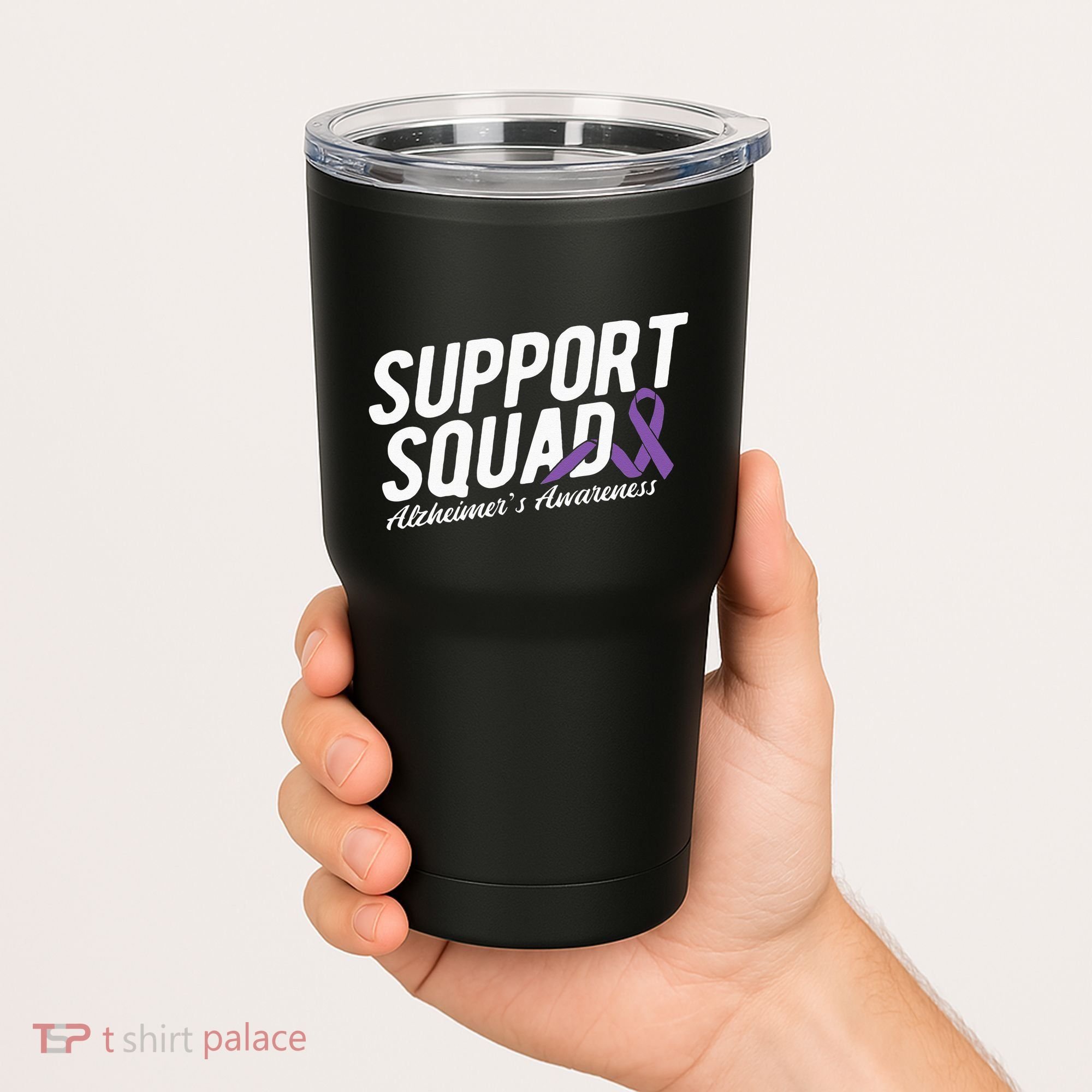 Support Squad Alzheimers Awareness Tumbler