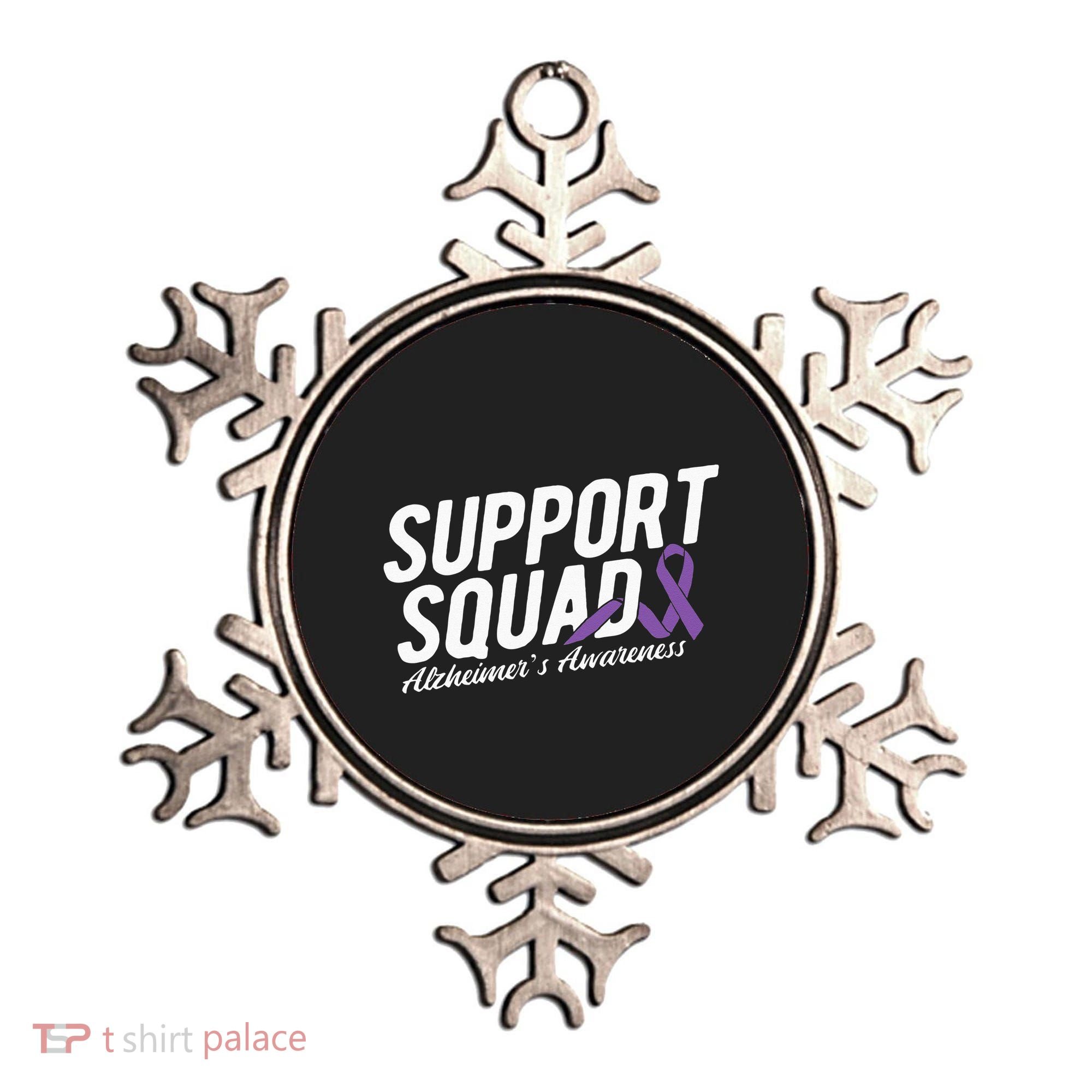 Support Squad Alzheimers Awareness Ornament