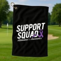 Support Squad Alzheimers Awareness Golf Towel thumb 1