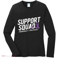 Support Squad Alzheimers Awareness Women's Long Sleeve Shirt thumb 0