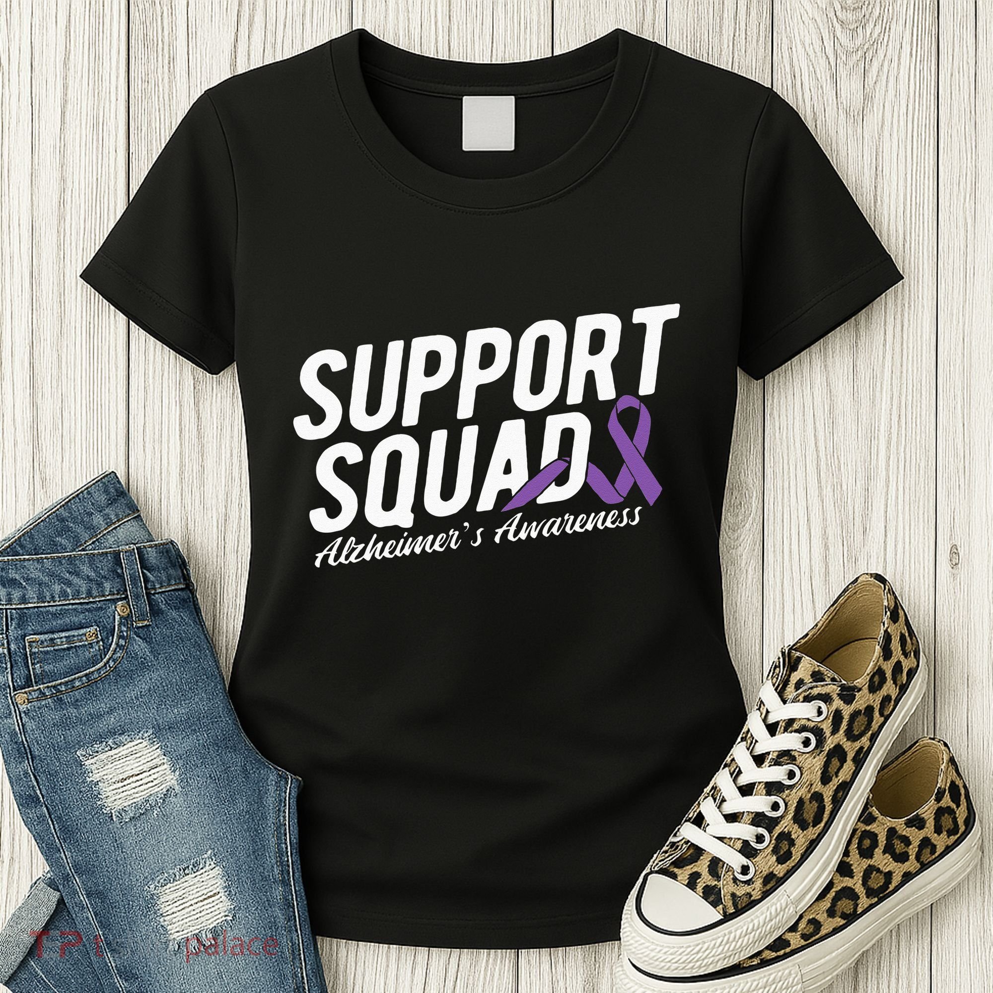 Support Squad Alzheimers Awareness Women's T-Shirt