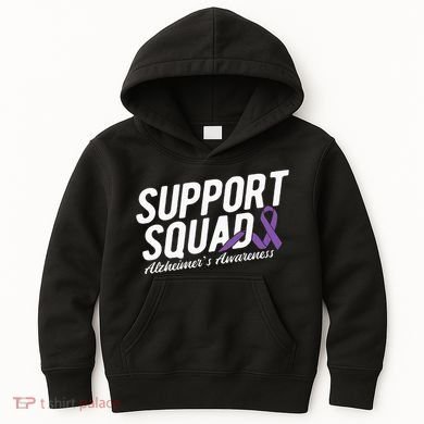 Support Squad Alzheimers Awareness Kids Hoodie