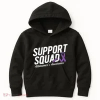 Support Squad Alzheimers Awareness Kids Hoodie thumb 0