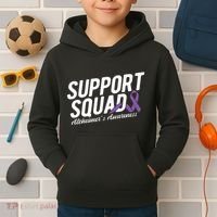 Support Squad Alzheimers Awareness Kids Hoodie thumb 2