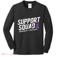 Support Squad Alzheimers Awareness Kids Long Sleeve Shirt thumb 0