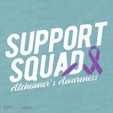 Support Squad Alzheimers Awareness Sueded Cloud Jersey T-Shirt