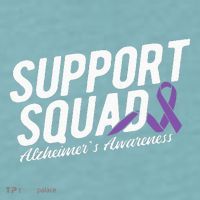 Support Squad Alzheimers Awareness Sueded Cloud Jersey T-Shirt thumb 2