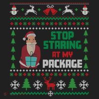 Stop Staring At My Package Ugly Christmas Cool Gift Beanie thumb 2