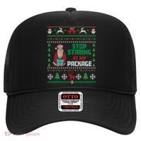 Stop Staring At My Package Ugly Christmas Cool Gift Hat thumb 0