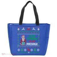 Stop Staring At My Package Ugly Christmas Cool Gift Tote Bag thumb 0