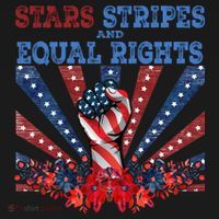 Stars Stripes And Equal Rights Patriotic Activist Coaster thumb 2