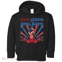 Stars Stripes And Equal Rights Patriotic Activist Toddler Hoodie thumb 0