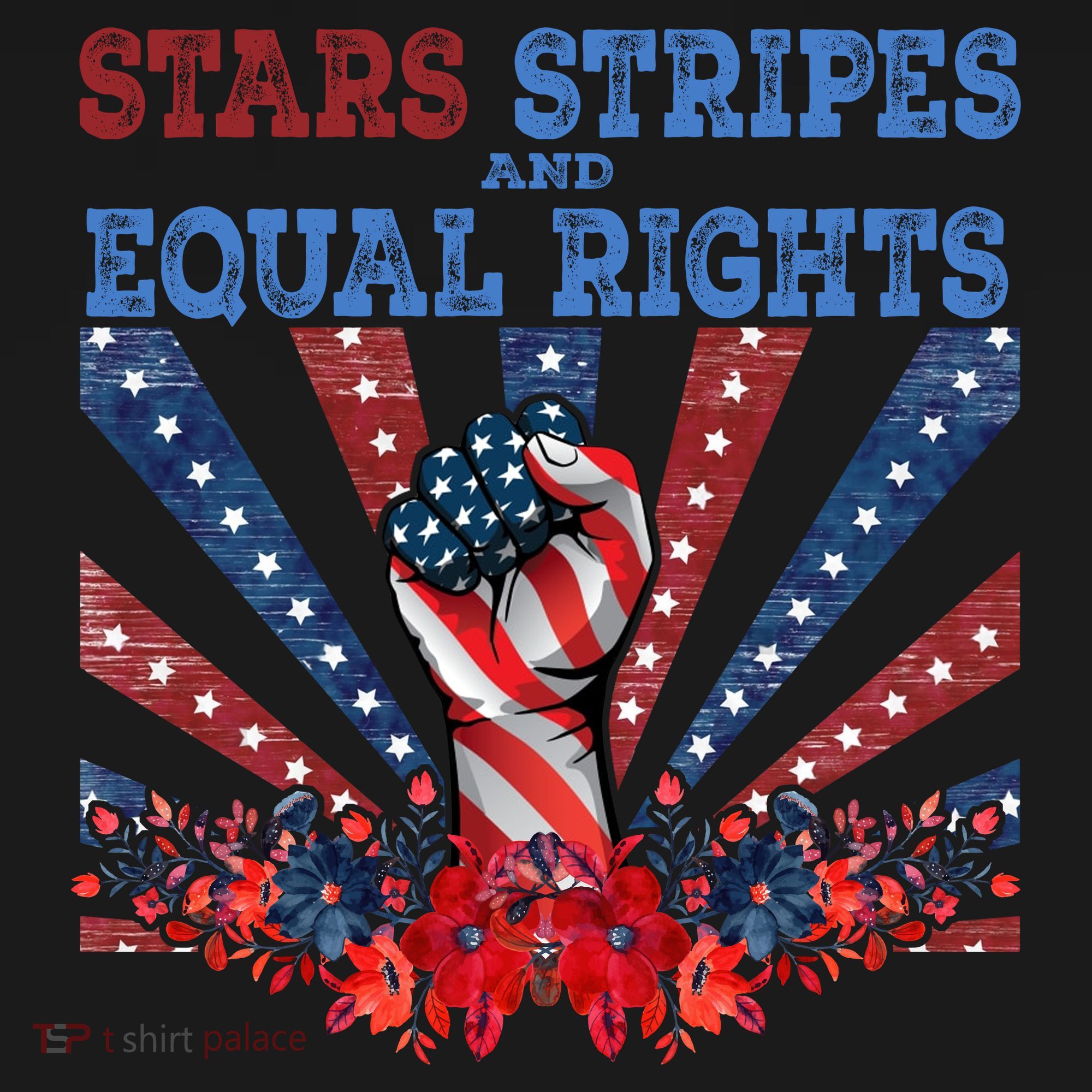 Stars Stripes And Equal Rights Patriotic Activist Toddler Hoodie