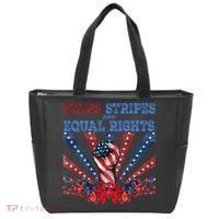 Stars Stripes And Equal Rights Patriotic Activist Tote Bag thumb 0