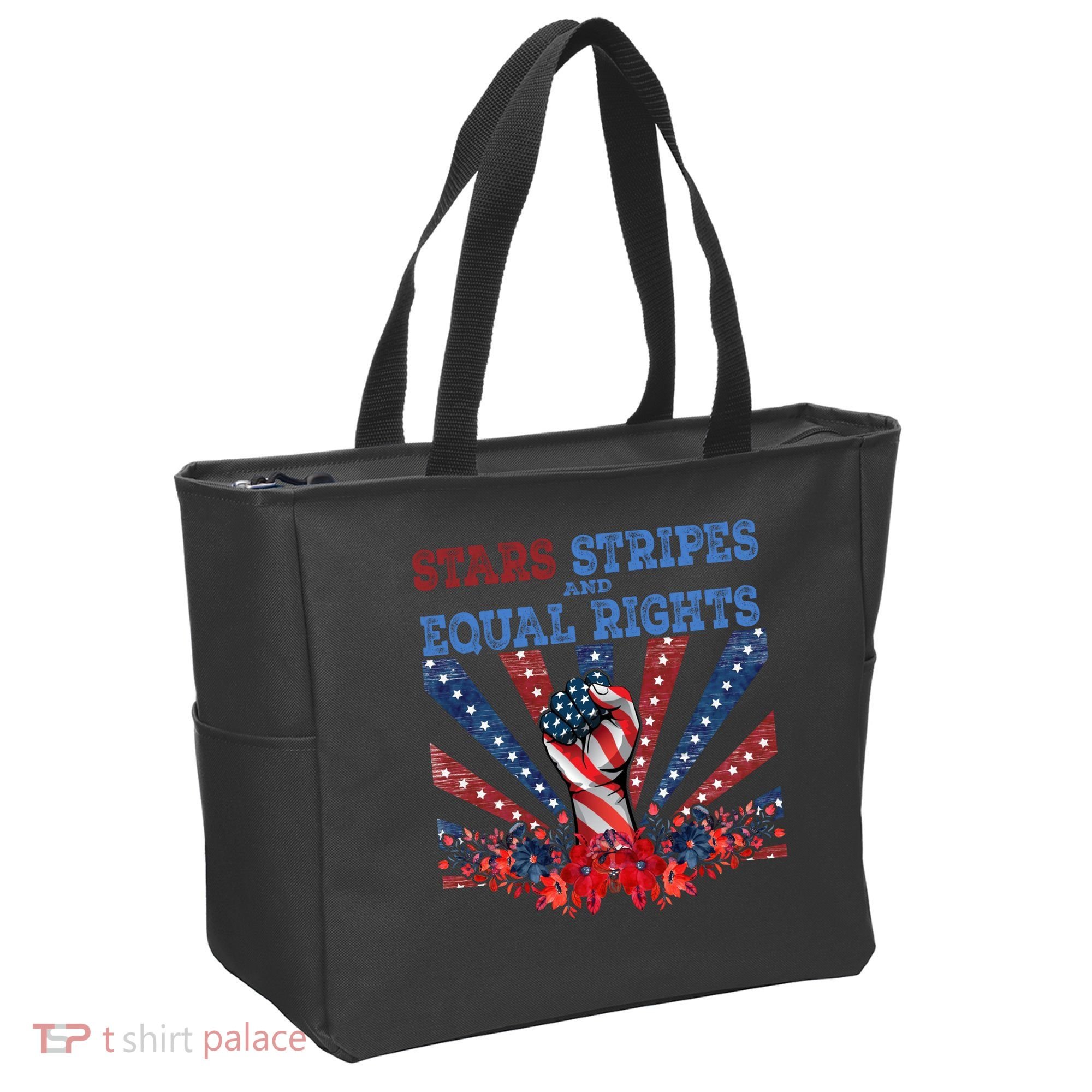 Stars Stripes And Equal Rights Patriotic Activist Tote Bag