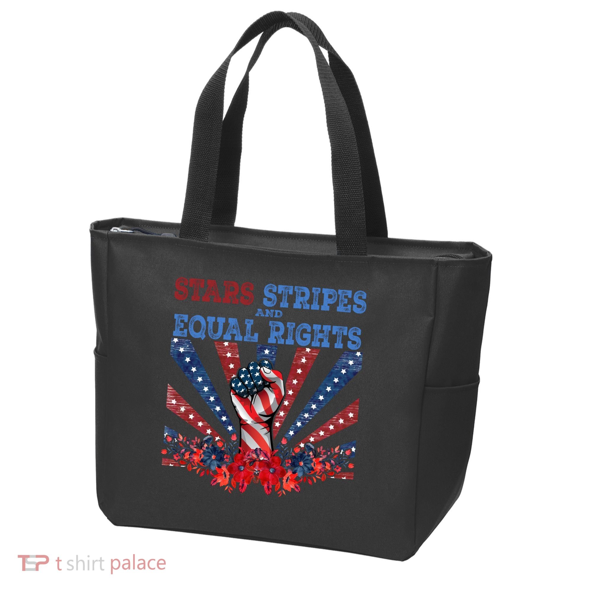 Stars Stripes And Equal Rights Patriotic Activist Tote Bag