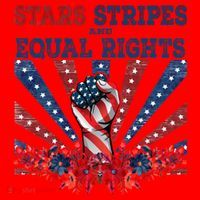 Stars Stripes And Equal Rights Patriotic Activist Santa Hat thumb 1