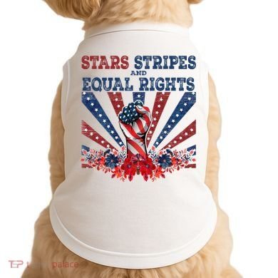 Stars Stripes And Equal Rights Patriotic Activist Doggie Tank