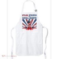 Stars Stripes And Equal Rights Patriotic Activist Apron thumb 0