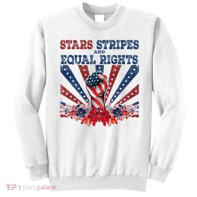Stars Stripes And Equal Rights Patriotic Activist Sweatshirt