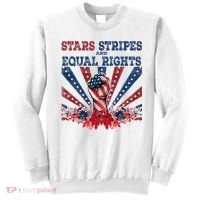 Stars Stripes And Equal Rights Patriotic Activist Sweatshirt thumb 0