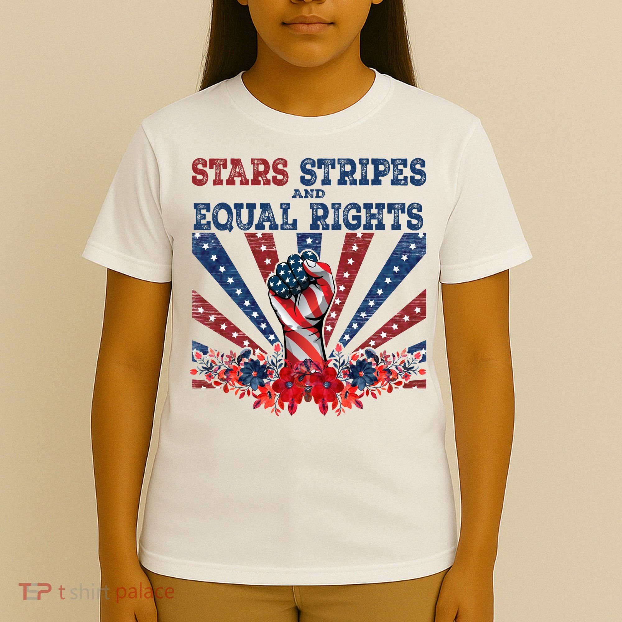 Stars Stripes And Equal Rights Patriotic Activist T-Shirt