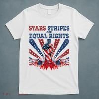 Stars Stripes And Equal Rights Patriotic Activist T-Shirt thumb 5