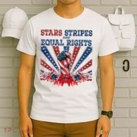 Stars Stripes And Equal Rights Patriotic Activist T-Shirt thumb 6