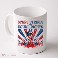 Stars Stripes And Equal Rights Patriotic Activist Coffee Mug thumb 0