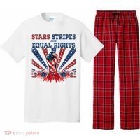 Stars Stripes And Equal Rights Patriotic Activist Pajama Set thumb 0