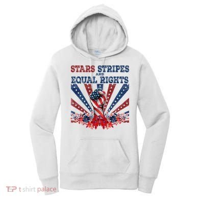 Stars Stripes And Equal Rights Patriotic Activist Women's Hoodie