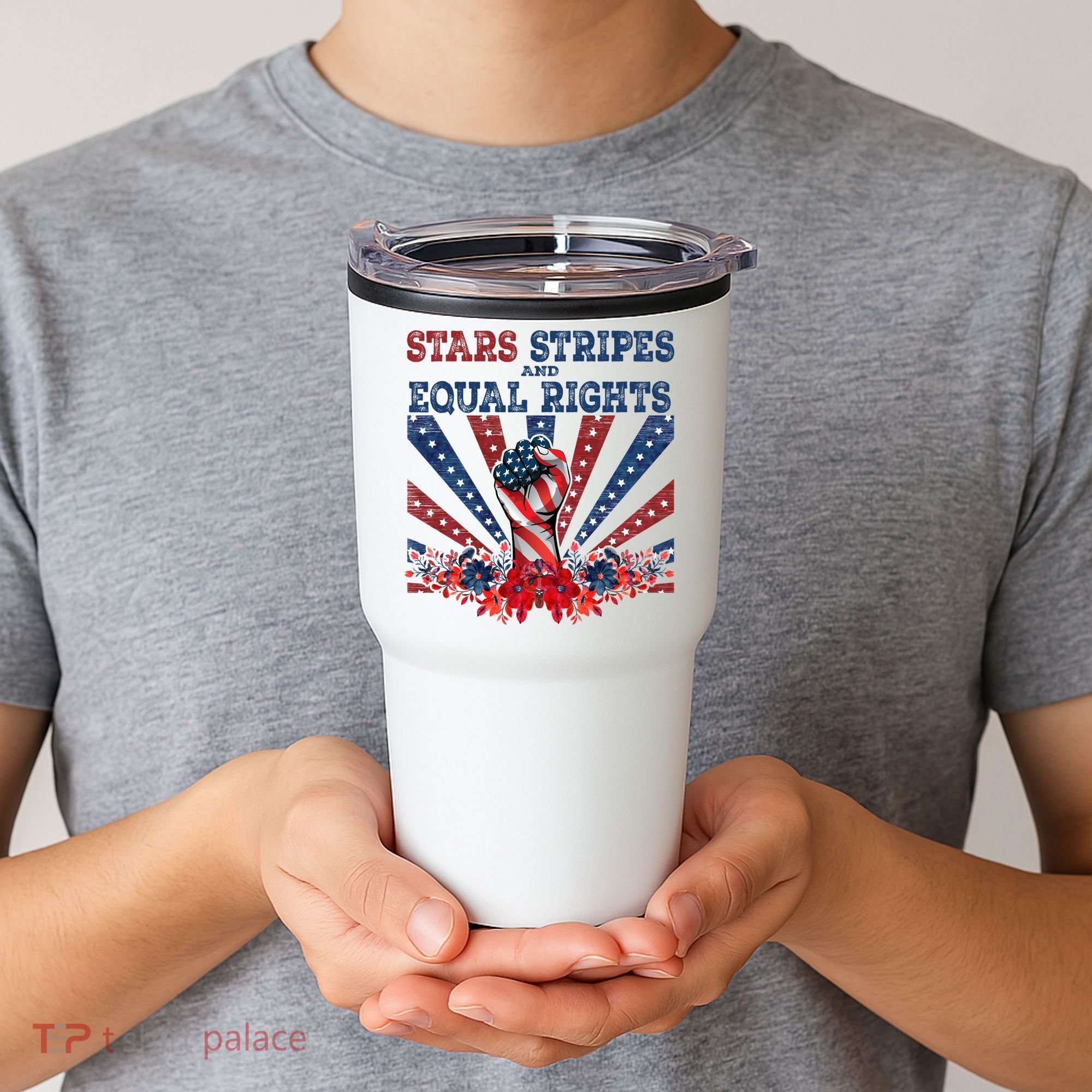 Stars Stripes And Equal Rights Patriotic Activist Tumbler